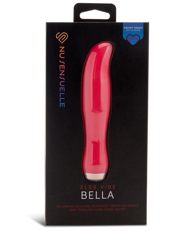 Nu Sensuelle Bella Velvet Touch Vibe With Turbo Boost Hot Pink