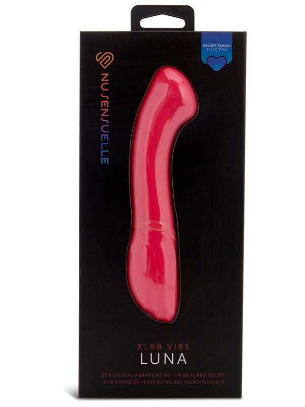 Nu Sensuelle Luna Velvet Touch Vibe With Turbo Boost Hot Pink