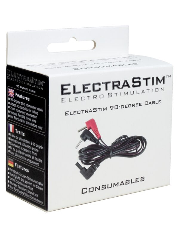 Electrastim Spare/Replacement Cable with 90 Degree Plugs