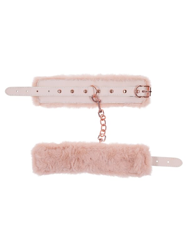 Sex and Mischief Peaches n CreaMe Fur Handcuffs