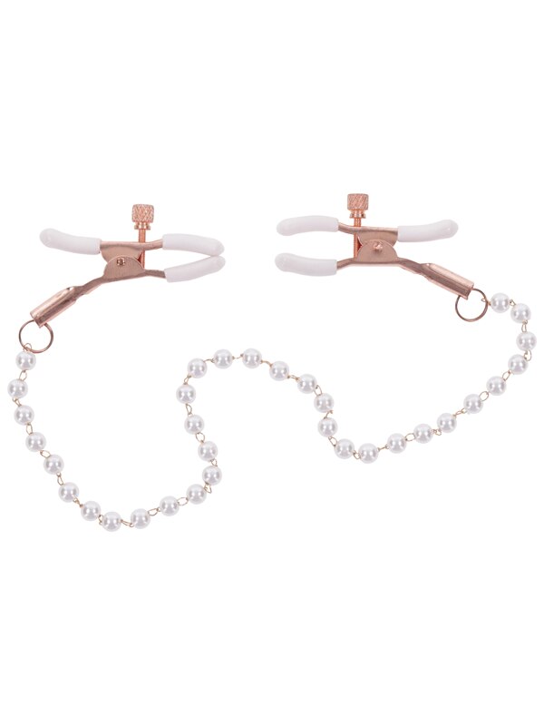 Sex and Mischief Peaches n CreaMe Pearl Nipple Clamps