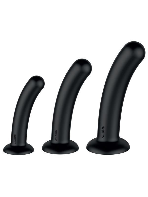 Nexus Dilator Set Silicone Anal Dildos (S M L) Black