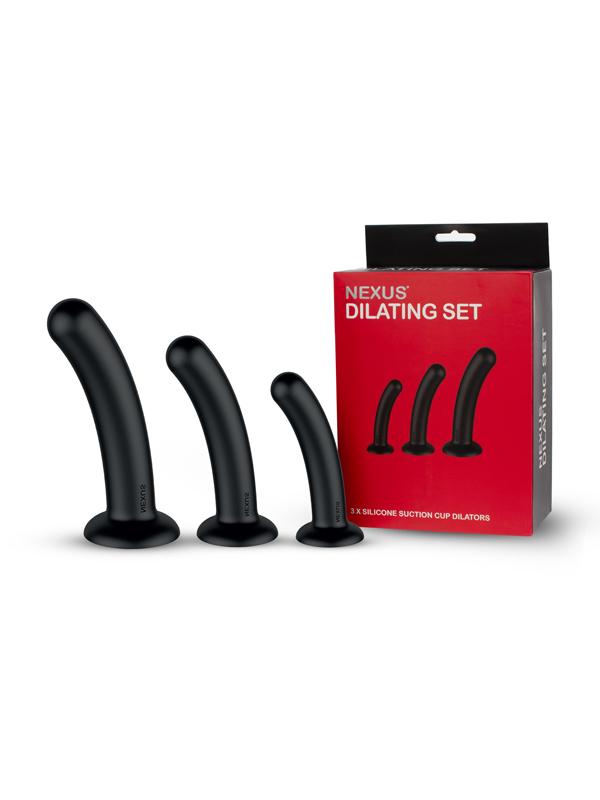 Nexus Dilator Set Silicone Anal Dildos (S M L) Black