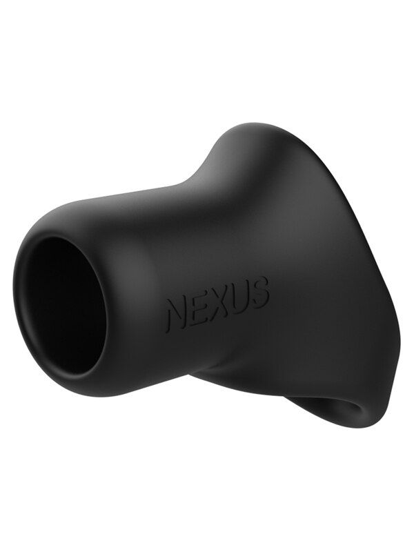 Nexus Rise Liquid Silicone Cock and Ball Sling Black