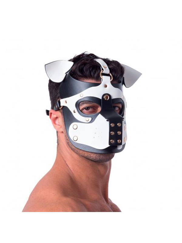 Bondage Pup Hood BLK/WHT O/S