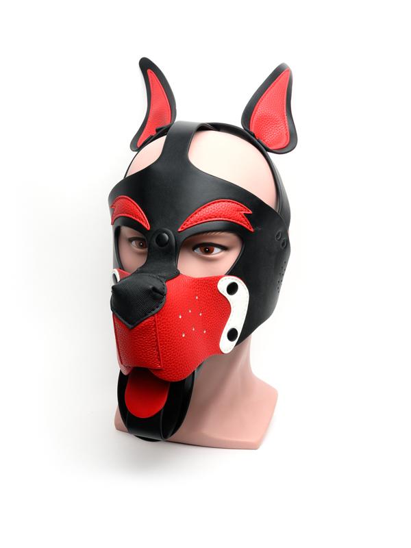 Playful Pup Hood BLK/RED/WHT O/S