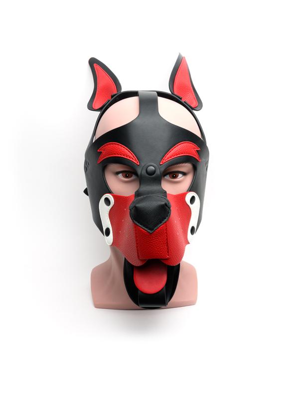 Playful Pup Hood BLK/RED/WHT O/S