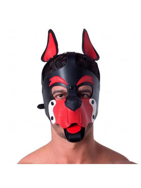 Playful Pup Hood BLK/RED/WHT O/S