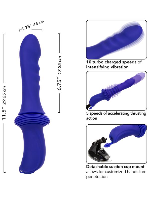 Overdrive Remote Control Sex Machine Ridged Thruster