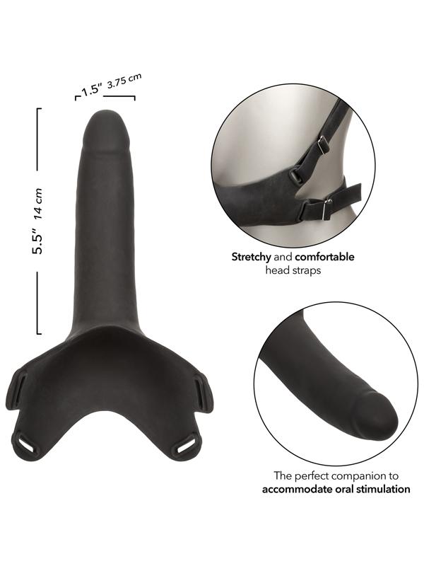 Accommodator Silicone Dong - Black