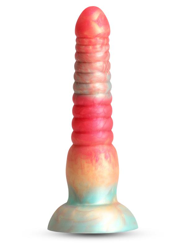 Colours Stacked 6in. Dildo Red/Gold