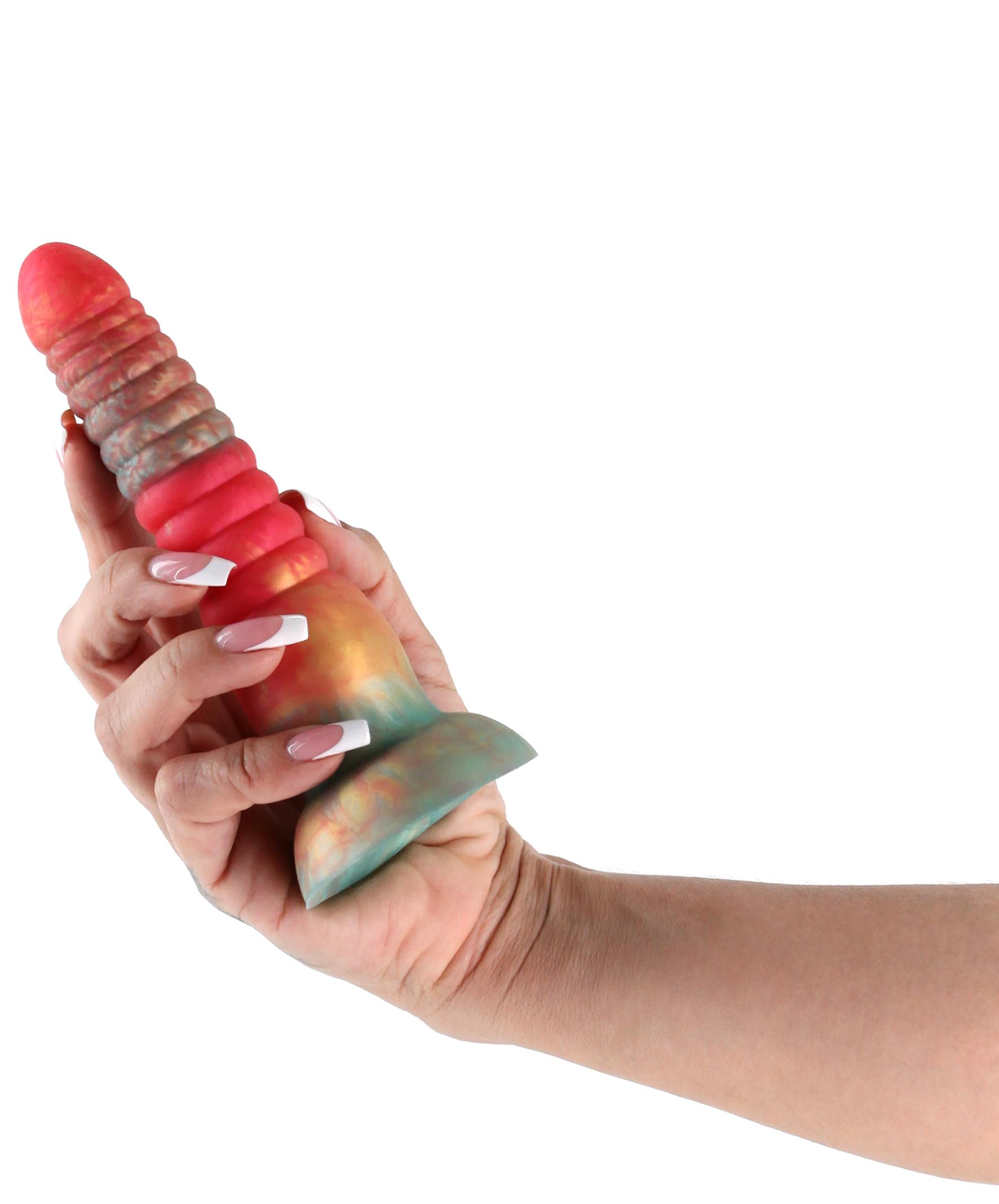 Colours Stacked 6in. Dildo Red/Gold