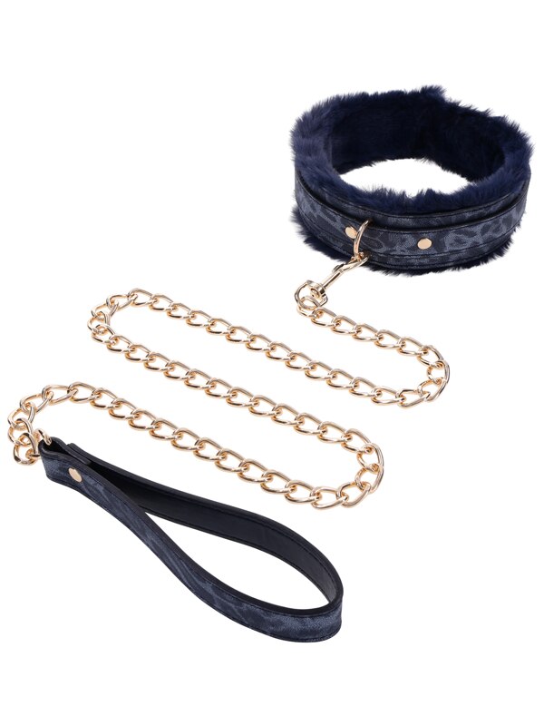 Sex and Mischief Cougar Fur Collar and Leash