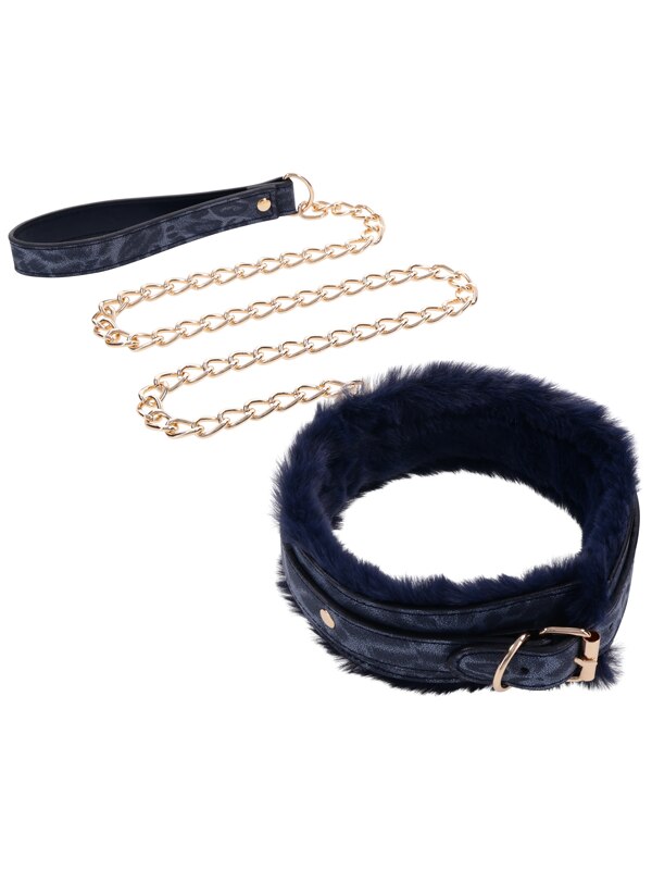 Sex and Mischief Cougar Fur Collar and Leash
