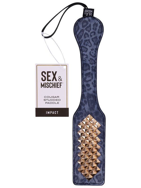 Sex and Mischief Cougar Studded Paddle