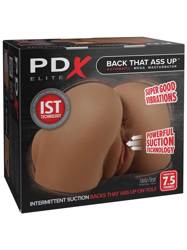 PDX Elite Back That Ass Up Automatic Mega Masturbator Brown