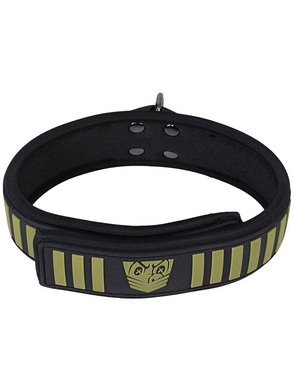Fort Troff - Tactical Collar and Leash Black Green