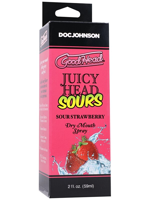 GoodHead - Juicy Head - Dry Mouth Spray - Sour Strawberry - 2 fl. oz.