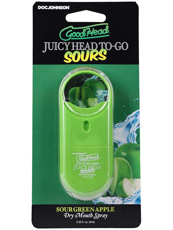 GoodHead - Juicy Head Dry Mouth Spray To-Go - Sour Green Apple - .30 fl. oz.