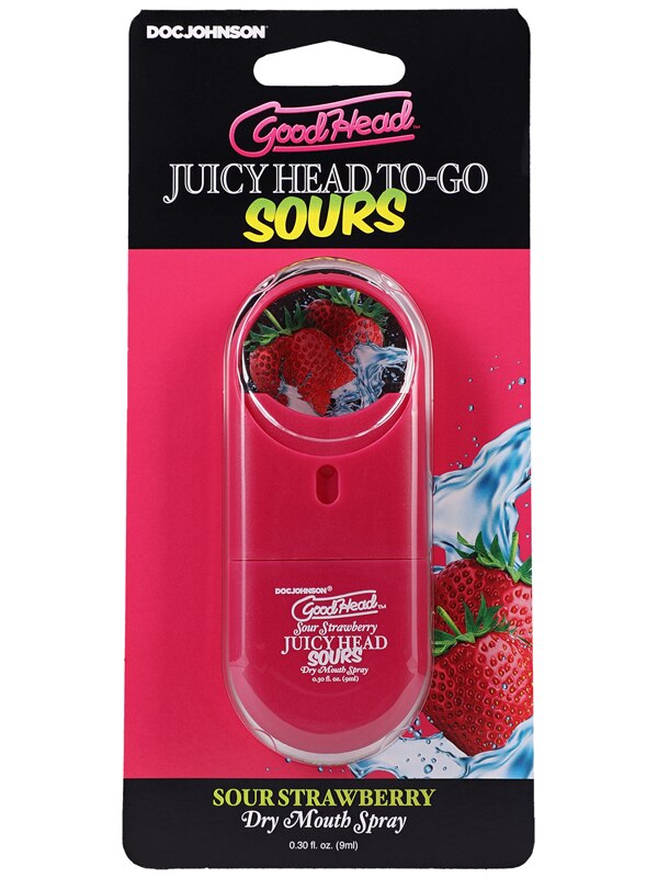 GoodHead - Juicy Head Dry Mouth Spray To-Go - Sour Strawberry - .30 fl. oz.