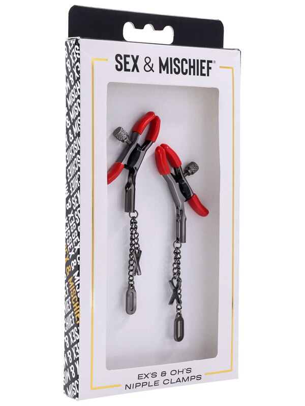 Sex and Mischief Ex's and Oh's Nipple Clamps