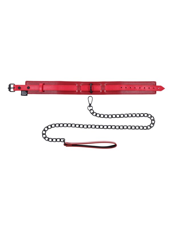 Sex and Mischief Ex's and Oh's Collar and Leash