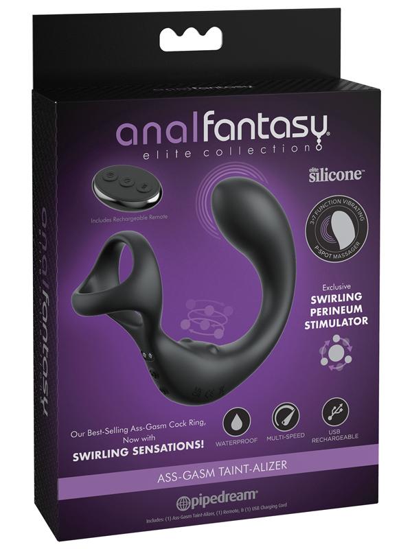 Anal Fantasy Elite Ass-gasm Taint-Alizer - Black