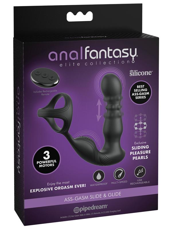 Anal Fantasy Elite Ass-gasm Slide & Glide - Black