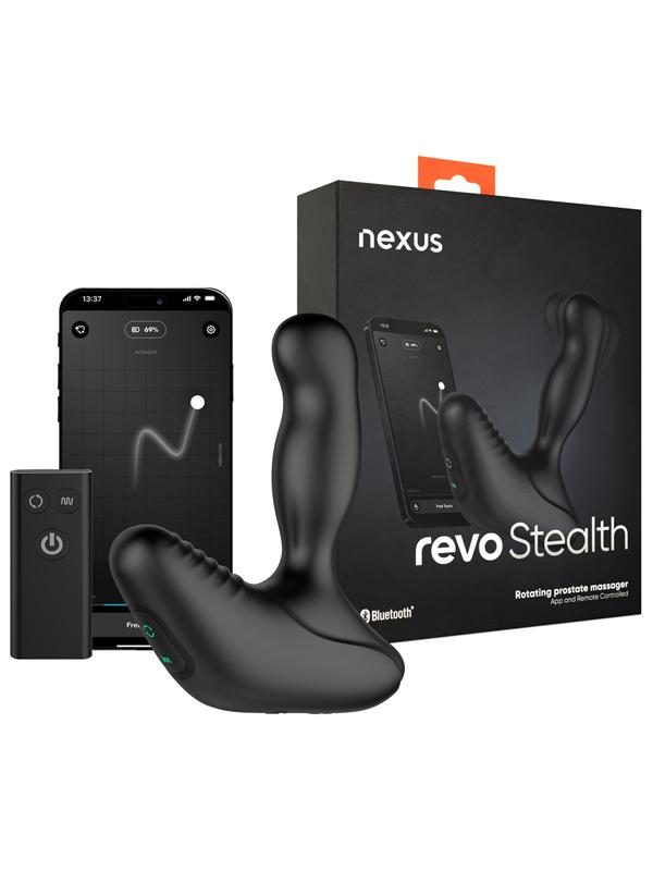 Revo Stealth App Version Rotating And Vibrating Remote Control Prostate Massager