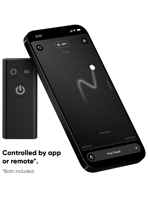 Revo Stealth App Version Rotating And Vibrating Remote Control Prostate Massager