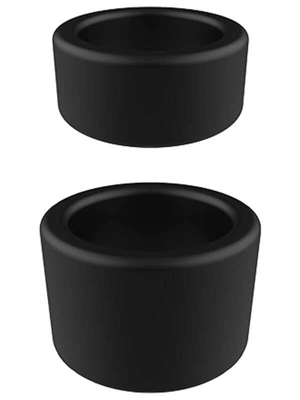 Nero by Playful - Liquid Silicone Ball Stretcher Rings - 2 Pack