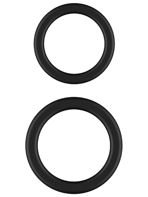 Nero by Playful - Liquid Silicone Ball Stretcher Rings - 2 Pack
