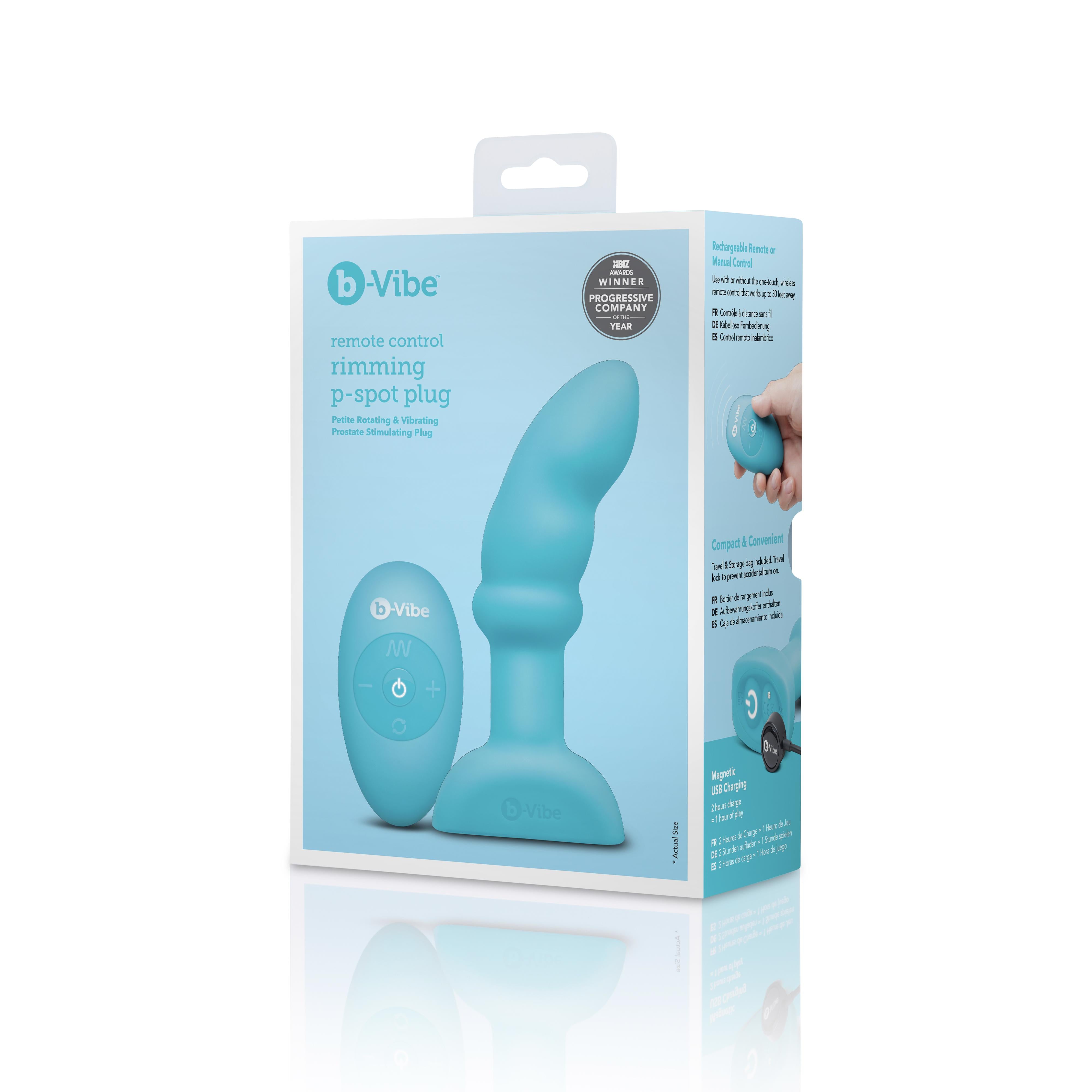 b-Vibe Remote Control Rimming P-Spot Plug
