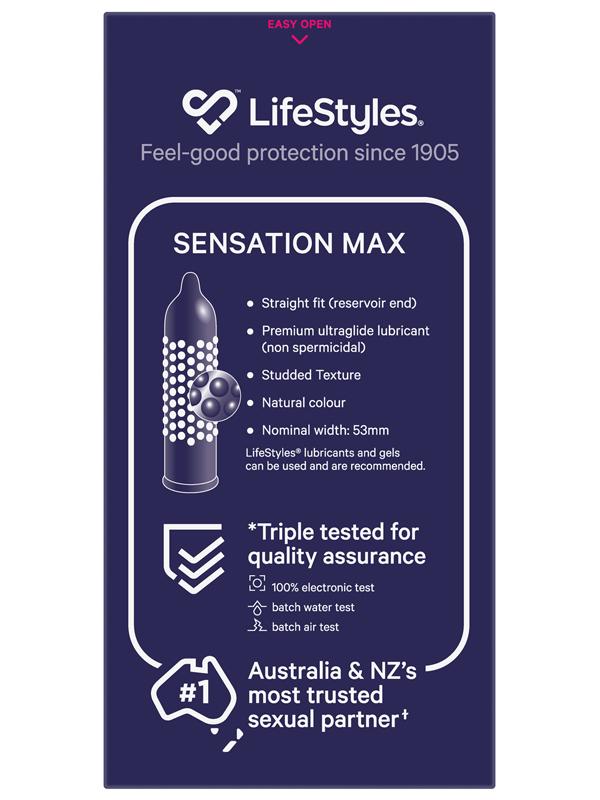 Lifestyles Sensation Max 8Pk