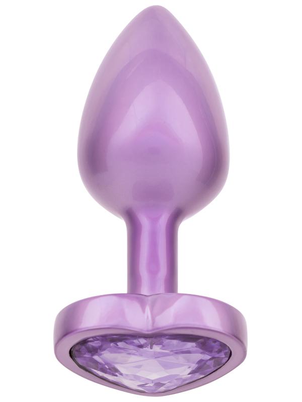 Jewel Small Amethyst Heart Plug