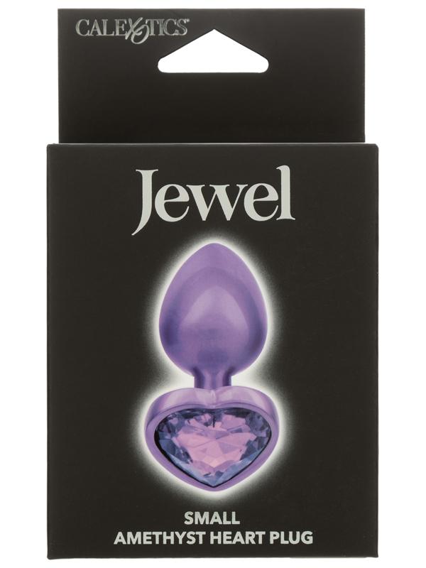 Jewel Small Amethyst Heart Plug