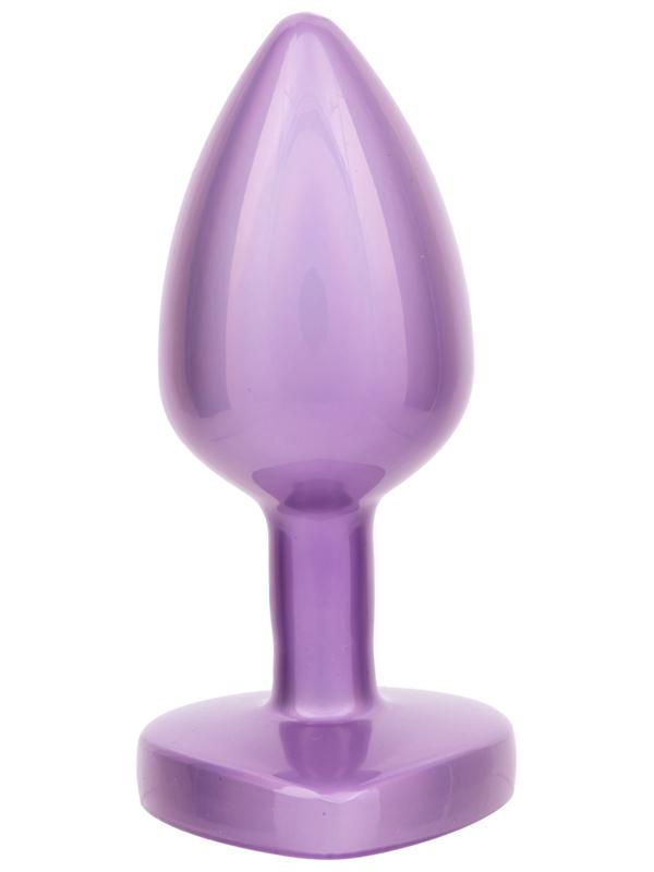 Jewel Small Amethyst Heart Plug