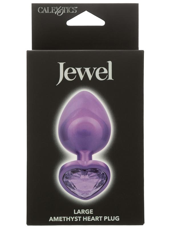Jewel Large Amethyst Heart Plug