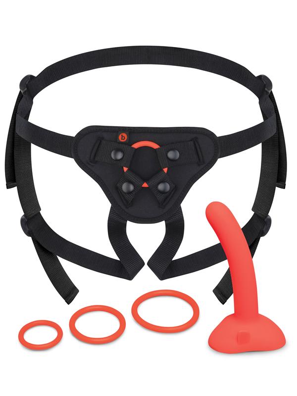 Beginners Strap-On Harness Set with 5in. Silicone Dildo Peg
