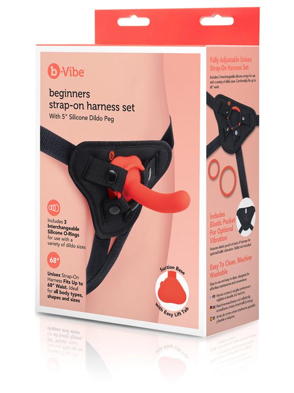 Beginners Strap-On Harness Set with 5in. Silicone Dildo Peg