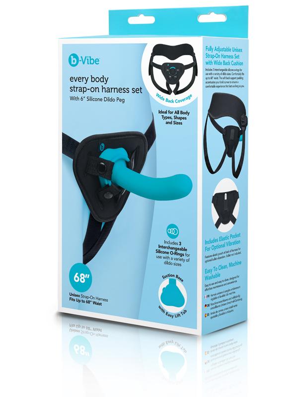 Every Body Strap-On Harness Set with 6in. Silicone Dildo Peg