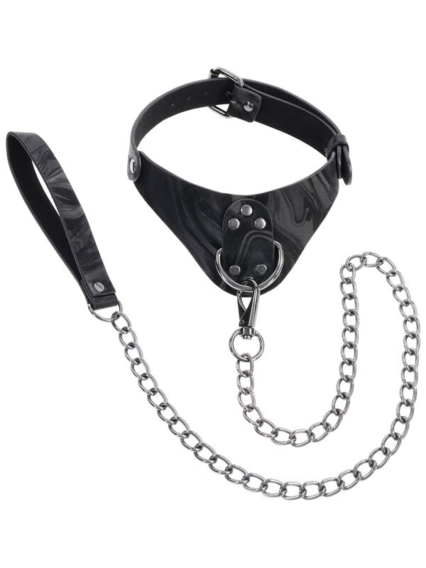 Velvet Noir Collar and Leash