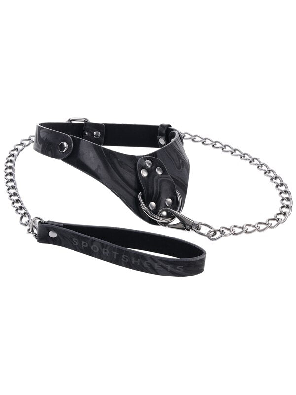 Velvet Noir Collar and Leash