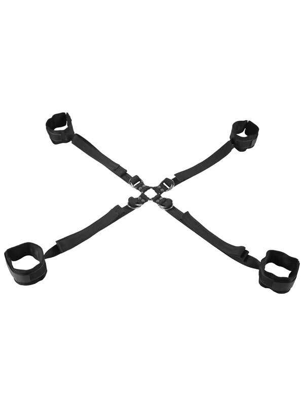 Velvet Noir Adjustable Hog Tie and Cuff Set