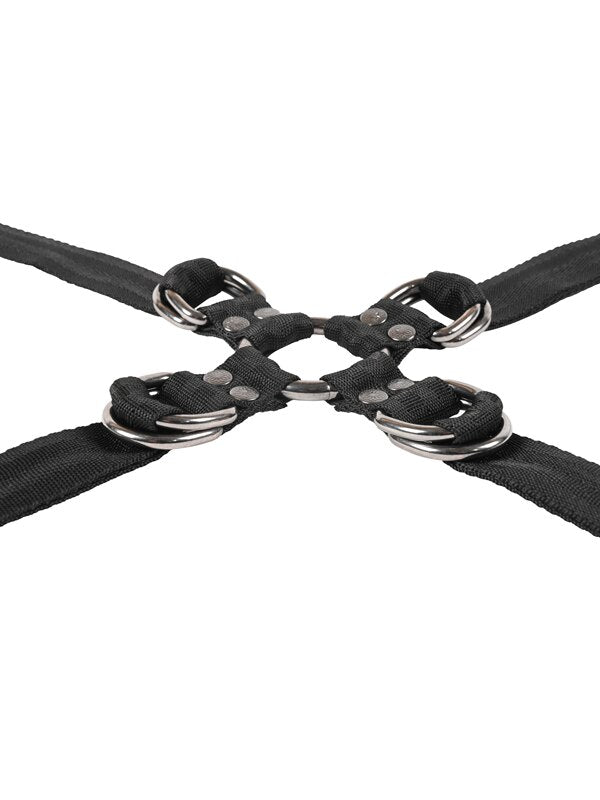 Velvet Noir Adjustable Hog Tie and Cuff Set