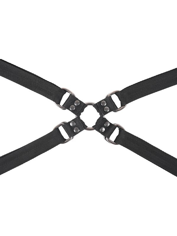 Velvet Noir Adjustable Hog Tie and Cuff Set