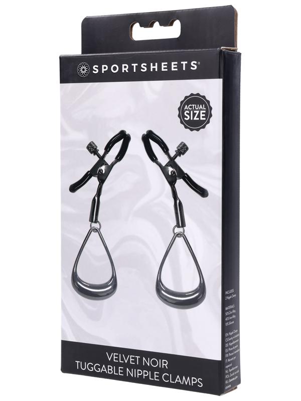 Velvet Noir Tuggable Nipple Clamps