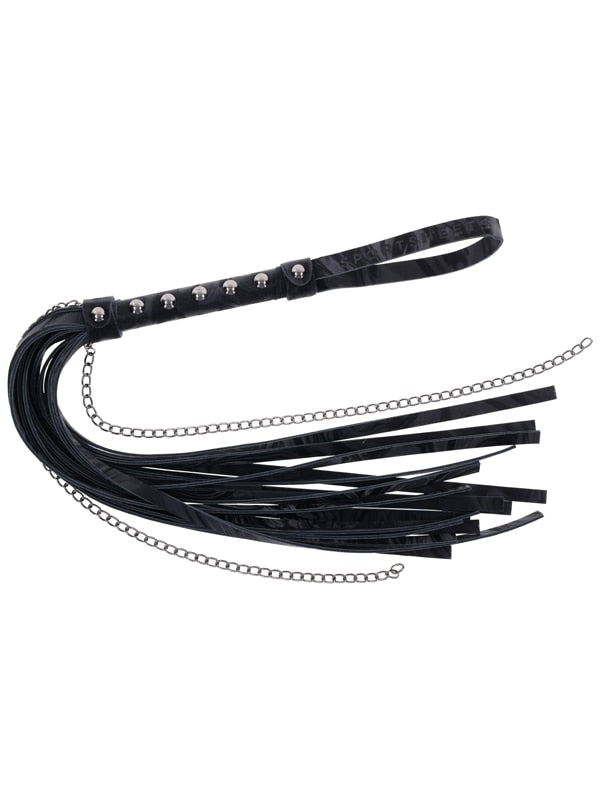 Velvet Noir Chain Flogger