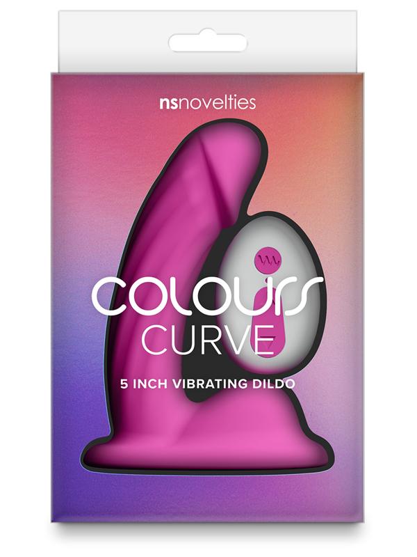 Colours Curve Vibrating 5 in. Dildo Pink