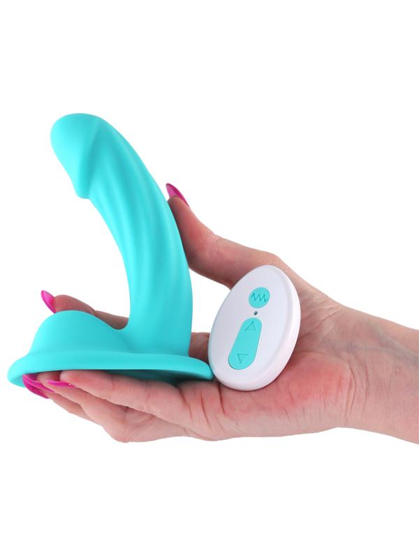 Colours Curve Vibrating 5 in. Dildo Teal